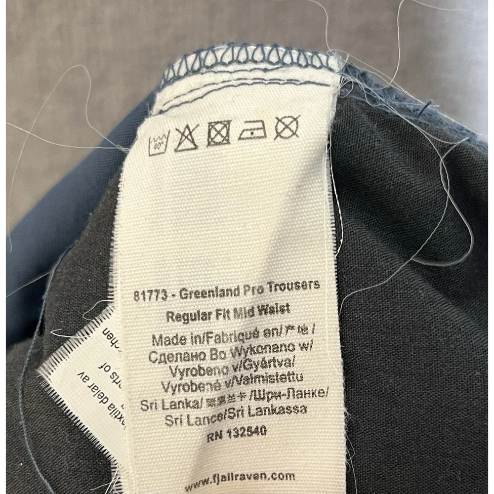 Fjallraven Greenland Pro G-1000 Cargo Trouser Pants Mens Sz 33-34 Blue Gorpcore